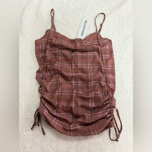 nwt urban outfitters plaid tank top